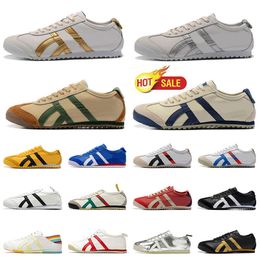 Top Quality Asic Women Men Running Shoes Tiger Mexico 66 Black White Blue Green Grey Designer shoes Sneakers Trainers Outdoor size 36-45