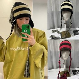 Ball Caps Anime Nana Apparel Beanies Cosplay Okazaki Shinichi Hats for Women Winter Knitted Bomber Hat Ear Protection Warm Wool Gorro Girl 231204