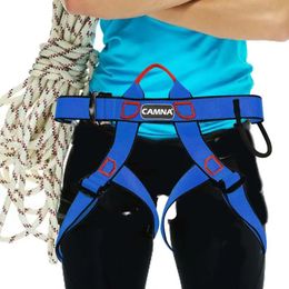 Climbing Harnesses Harness Adjustable Rock Safety Belt Half Body Work For Outdoor Adventure 231204