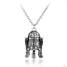 Pendant Necklaces Robot Necklace European And American Movie Jewelry Drop Delivery Pendants Dhofl