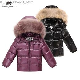 Down Coat Brand Orangemom 2023 winter Children's Clothing jackets coat kids clothes outerwear coats white duck down girls boys jacket Q231205