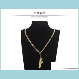 Pendant Necklaces Hip Hop Jewelry Charm Us Symbol American Statue Of Liberty Chain Drop Delivery Pendants Dhxpz