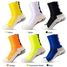 Men's Socks Socks Hosiery Football Men's Mid Length Anti Slip Adhesive Towel Soles Running Basketball Training Professional Sports Socks Zem4