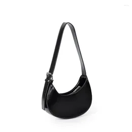 Waist Bags Half Moon Fashion Women Shoulder Bag Pu Leather Underarm Handbags Luxury Designer Hand Sac A Main