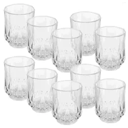 Wine Glasses 10 PCS Pineapple Cup Plastic Whiskey Bathroom Drinking Child Water