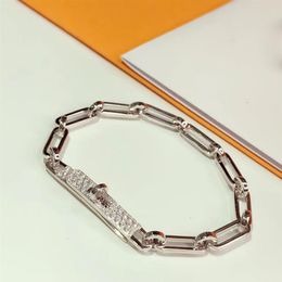 luxurious For Women Letter Round H Lock Jewellery S925 Silver Bangle Set France Quality Golden Rose Gold Superior quality Bracel251g