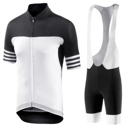 Men Black-White Cycling Jersey Set 2022 Maillot Ciclismo Road Bike Clothes Bicycle Cycling Clothing D11248x