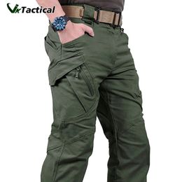 Mens Pants Tactical Cargo Men Outdoor Waterproof SWAT Combat Military Camouflage Trousers Casual Multi Pocket Male Work Joggers 5XL 231204