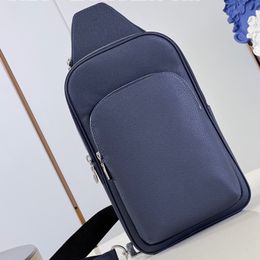 9A Designer Bags Taiga Crowhide Man Shoulder Purse Classic Styling Luxury Quality Crossbody New Male Favourite Handbags