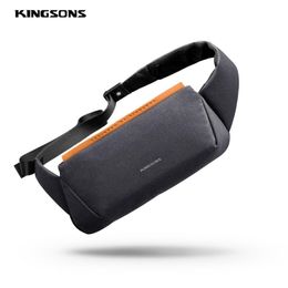 Kingsons Small Chest Bag High Quality Shoulder Bag Men Messenger Bags Male Waterproof Sling Bag Boy Walking Bagpack Cross Body310o