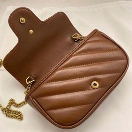 Women classic mini Marmont key Wallets wavy stitched leather back With heart shape Mark keys ring inside attachable to Big Bag Lad282i