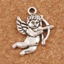 Cupid Angel Charms Pendants 100pcs lot Antique Silver Jewellery Findings & Components DIY L107 22 3x15 8mm276Y