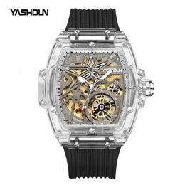 designer watch watches Ashton new mechanical men's fashion transparent shell luminous waterproof men's net red watch