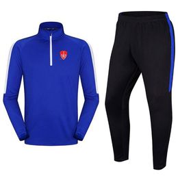 20-21 Stade Brestois 29 men's training suit Polyester jacket Adult Outdoor jogging Tracksuits Kids Soccer suit size 24215k