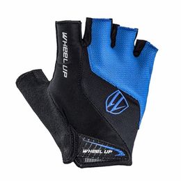 WHEEL UP Half Finger Cycling Gloves Breathable MTB Mountain Bicycle Bike Gloves Men Women Sports Short Gloves Cycling Clothings253H