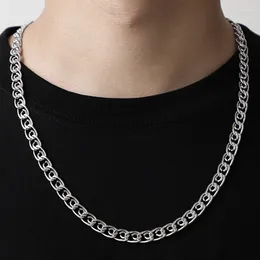 Chains Hiphop Men Chain Necklace Casual Stainless Steel Special Neck Choker For Male Personalised Trend Fashion Jewellery Accessories