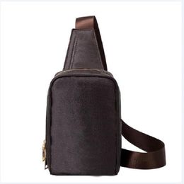 High quality handmade men sling bag cross body messenger bags 4 colors outdoor women waist bag pack chest bag old flower Brown l268c