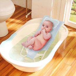 Bathing Tubs Seats Baby Shower Bathtub Seat Rack Breathable Bathing Net Bag Easy Dry born Shower Rack Environmental protection Bath And Shower 231204