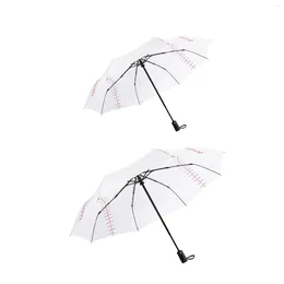 Umbrellas Baseball Folding Umbrella Lightweight 8 Ribs Waterproof Automatic Open Compact For Outdoor Hiking