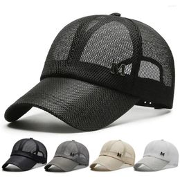 Ball Caps Breathable Mesh Sun Hats Summer Sunscreen Adjustable Baseball Cap Sports Women