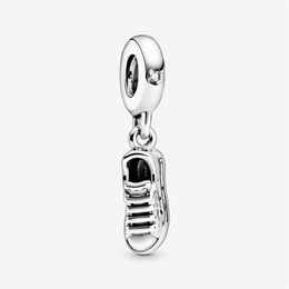 100% 925 Sterling Silver Sneaker Shoe Dangle Charm Fit Original European Charms Bracelet Fashion Wedding Jewelry Accessories210S