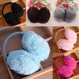 Ear Muffs Winter Adult Children Earmuff Solid Color Ear Warmer Classic Ear Cover Plush Fuzzy Faux Fur Warm Big Earmuffs Headband 231205