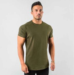 LL Men's T-Shirts New Stylish Plain Tops Fitness Mens T Short Sleeve Muscle Joggers Bodybuilding Tshirt Male Gym Clothes Slim fallow Fit Tee