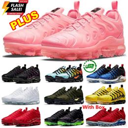 Plus Bubblegum Pink Running Shoes Vapores Black Gold White Chrome Cedar Miami Nights Burgundy Rainbow Multi Colour Traple Pink Alligator Darth Maul Sneakers With Box