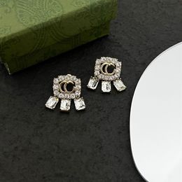 Middle style diamond stud advanced custom original brass material bronze workmanship details comparable243R