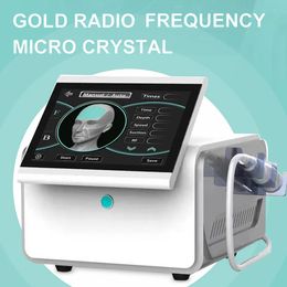 Hot Sale Fractional RF Microneedling Skin Brightening 4 Heads Acne Wrinkle Dispelling Face Firming Golden Micro-needle RF Device