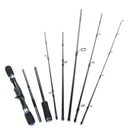 8 Sections carbon fiber fishing rod tackle travel fishing casting spinning rods china pole for fly carp vara de pesca240r