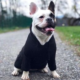 Dog Apparel Fashion Classic Pet Dog Clothes for Small Dogs Clothing French Bulldog Hoodies Dog Accessories Chihuahua Cotton Coat PC1034 231205