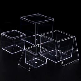 Aquariums Betta Fish Tank Gold Transparent Food Grade Plastic Isolation Square Box With Lid Aquarium Accessories213j