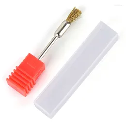 Nail Brushes 1Pc Drill Bits Cleaning Brush Portable For Electric Manicure Drills Copper Wire Brusher Cleaner Art Tools