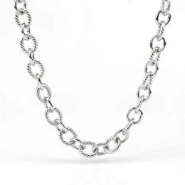 Chains ed Cable Jewelry Charm Necklaces Women Designer Necklace Gold Sliver Madison Chain Medium Necklaces Men Party Punk 44C333K