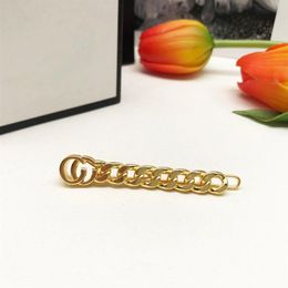 2022 New arrival Classic design 18K Gold plated Hair Clips Barrettes for fashion lady hair Jewellery Accessories272h