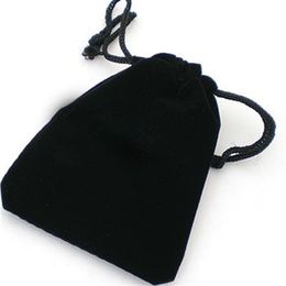 Black Velvet Drawstring Bag 20x30cm8 x 12 inch Makeup Jewellery set Gift Pouch Storage Sack268L