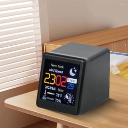 Table Clocks WiFi Clock Smart Weather Station Shows Temperature Humidity Date Time For Home Office