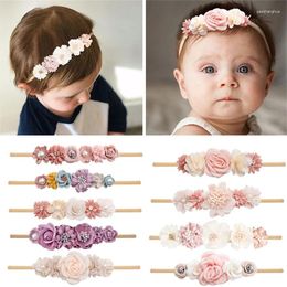 Hair Accessories Artificial Flower Baby Headband Hundred Day Born Infant Toddler For Shower Little Girls Pograph Props Present Supplie