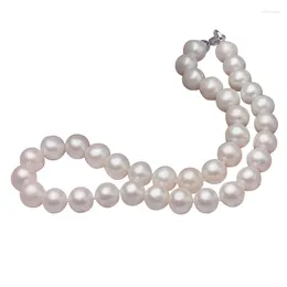 Chains Pearl Necklace Is Round And Flawless With Extremely Strong Light No Nucleus Fresh Water Old Pearls LB178