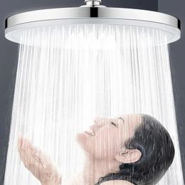 Bathroom Shower Heads Large Flow Supercharge Rainfall Ceiling Mounted Head Silver 6 Modes Abs Thicken High Pressure Accessories 231205