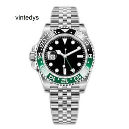 Automatic Mechanical Watches Mens Watch High Quality Left Turn Green Black Automatic 41 Mm Stainless Steel Strap Luminous Waterproof for Designer