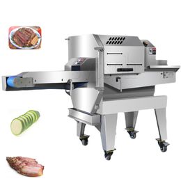 Cooked Meat Slicer Fully Automatic Sausage Ham Steak Pork Belly Slicer Electric Multifunctional Commercial Slicer