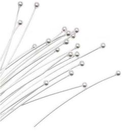1000pcs lot Silver Plated Ball Head Pins For Jewellery Making 18 20 24 26 30 40 50mm254M