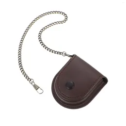 Watch Boxes Case Holder Pocket Pouch Men Women Storage Pu Chain Design Container Waist Bag