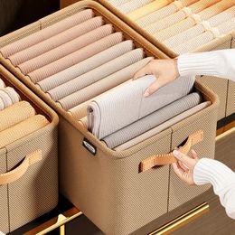 Storage Boxes Bins Pants Clothing Box Wardrobe Clothes Organiser Underwear TShirt Sweater Cabinet Drawer 231205