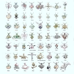 18kgp Fashion diy wish pearl gem beads locket cages lovely charms pendant mountings whole 100pcs lot can mix different styl190o