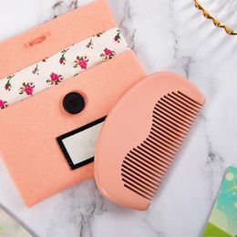 Fashion Brand Hair Brushes Pink Wooden Comb With A Pocket Styling Tool Girl Hairs Beauty Product 231205