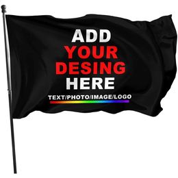Custom Flag 3x5 ft Customized Banner 5x3 Any Pattern Logo High Quality Polyester Printing 150x90cm Tapester Poster Drop Shipping