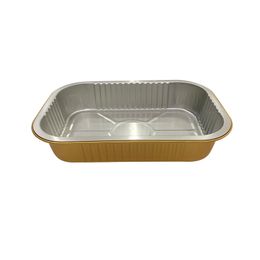 Thickened disposable gold foil rectangular lobster takeaway disposable lunch box